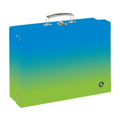 Kufřík lamino hranatý A4 OXY Ombre Blue- green - Oxybag (Karton P+P)