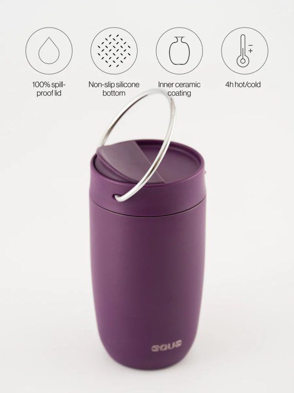 Termohrnek Equa Pure Cup Mulberry 300 ml