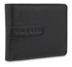 Pánská kožená peněženka s klopou Bugatti Bomba menší černá