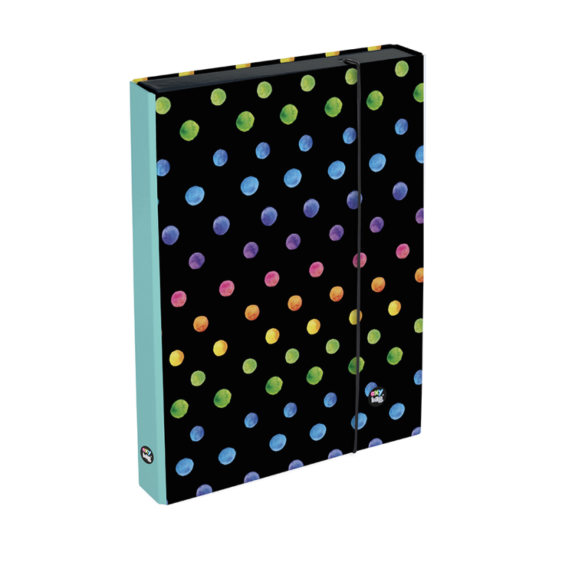Box na sešity A4 Jumbo OXY GO Dots - Oxybag (Karton P+P)