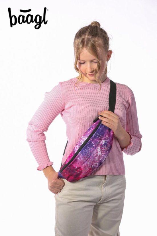BAAGL SET 5 Skate max Galaxy: batoh, penál, sáček, sportovní taška, ledvinka - Baagl
