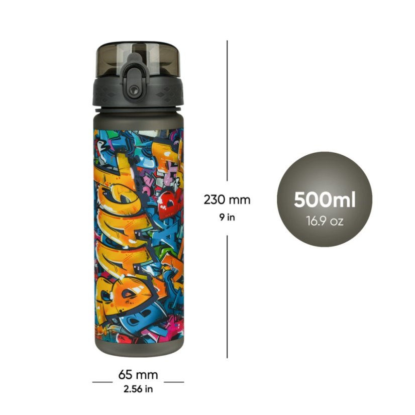 BAAGL Tritanová fľaša na nápoje Skatepark, 500 ml - Baagl