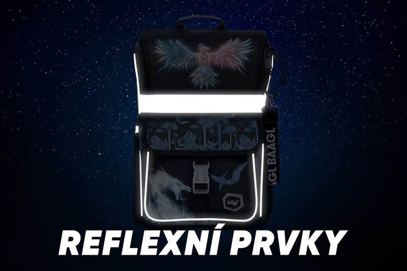 Školní aktovka pro prvňáčky Baagl Zippy Fénix