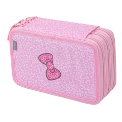 BAAGL Školský trojposchodový peračník Hello Kitty Sweet Leopard GRS - Baagl