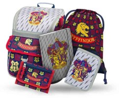 Školní aktovka v setu pro prvňáčky Baagl Zippy Harry Potter Nebelvír - 5 dílů