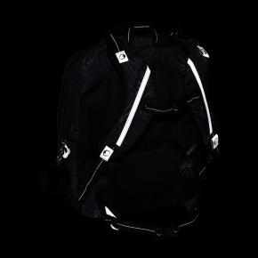 Bagmaster ZIPSTER 25 A studentský set – černý s bílými květy - Bagmaster