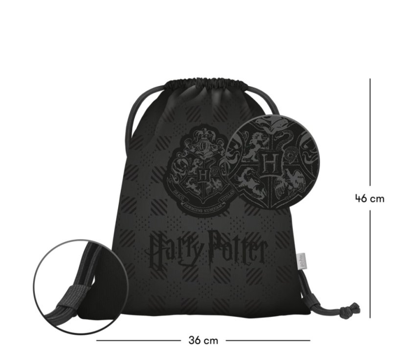 BAAGL Sáček Harry Potter Bradavice černý - Baagl