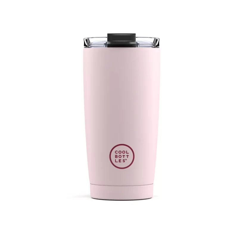 Nerezový termohrnek COOL BOTTLES Pastel Pink třívrstvý 550ml
