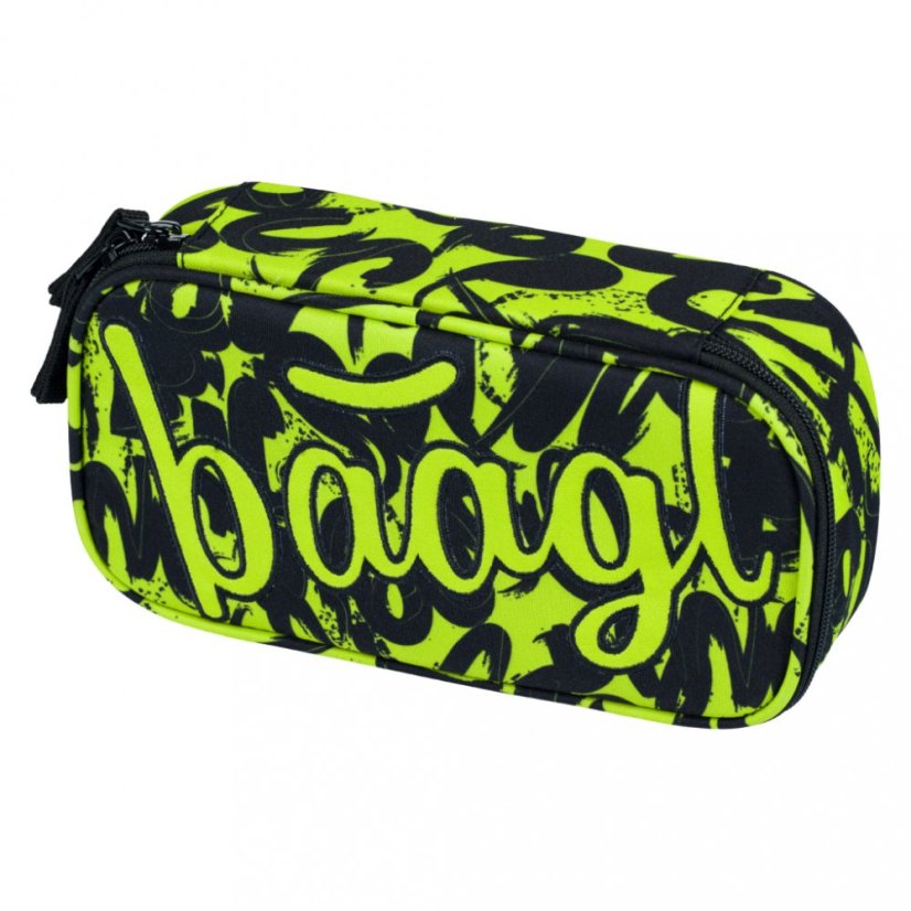 BAAGL 3 SET Core Lime: batoh, penál, sáček - Baagl
