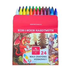 Voskovky Koh-i-Noor – tenké kulaté, 24 ks