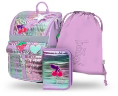 BAAGL SADA 3 Zippy Lavender: aktovka, peračník, vrecko - Baagl