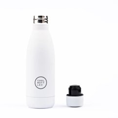 Nerezová termolahev COOL BOTTLES Mono White třívrstvá 350ml