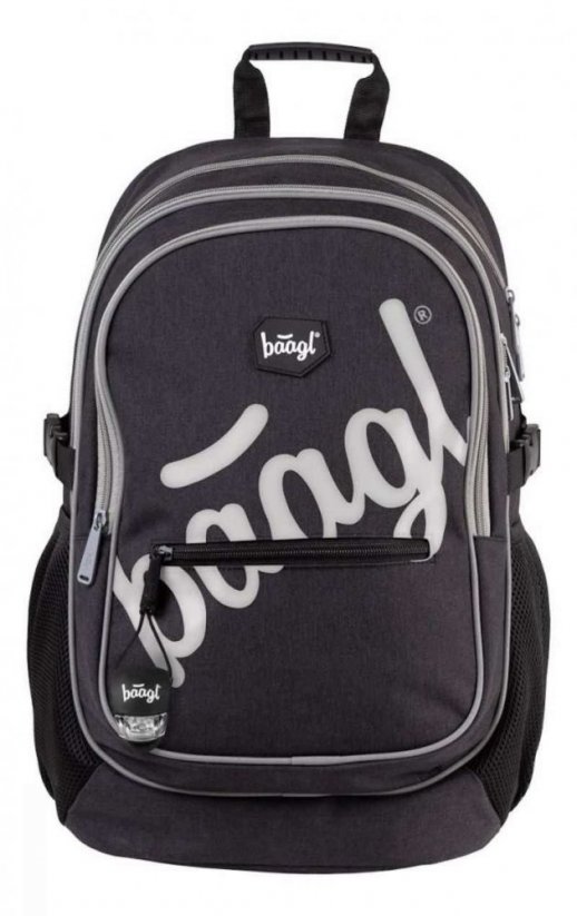 Školní batoh v setu Baagl Core Logo Reflex - 3 díly
