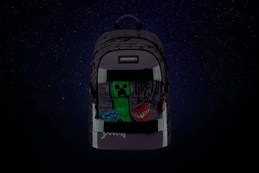 Školský batoh Baagl Skate Minecraft TNT