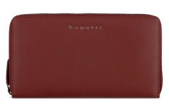 Dámská kožená peněženka Bugatti Mira velká červená zipová