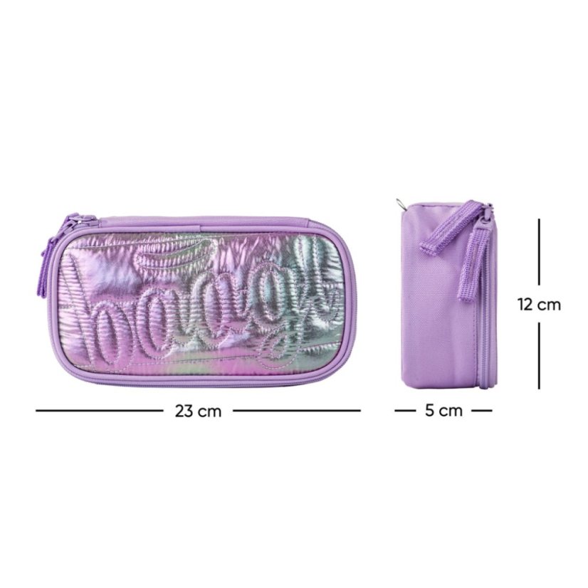BAAGL Školní penál etue Skate Lavender - Baagl