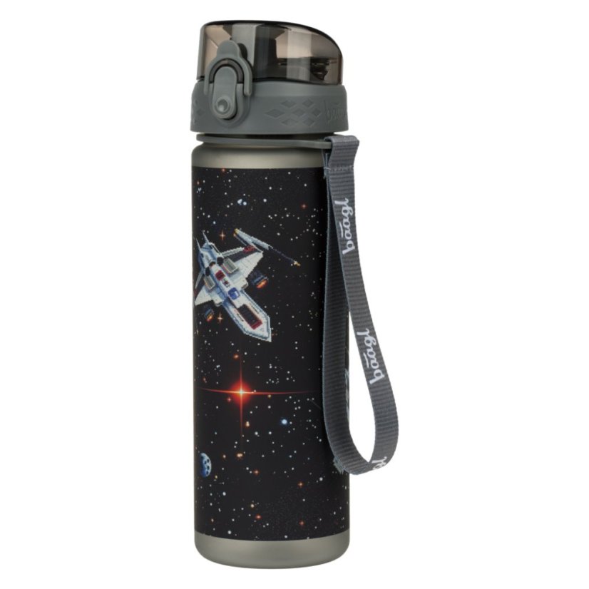 BAAGL Tritanová fľaša na nápoje Pixel Space, 500 ml - Baagl