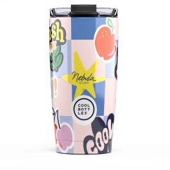 Nerezový termohrnek Cool Bottles Xclusive! Nébula - Sticker Fever 550 ml