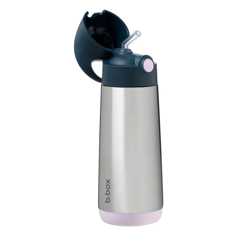 B.Box termoska na pitie so slamkou 500 ml – indigo/ružová