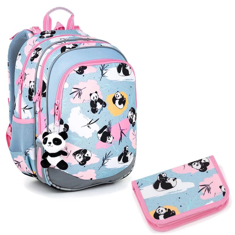 Školní batoh v setu Topgal Panda ELLY 22004 SET SMALL