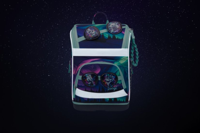BAAGL SET 5 Zippy Plus Aurora: aktovka, penál, sáček, zástěra, peněženka GRS - Baagl