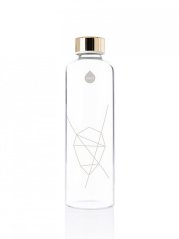 Láhev na pití Equa Mismatch Beige 750 ml s obalem z umělé kůže