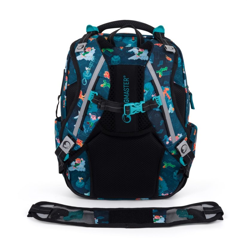 Bagmaster LUMI 24 E malý školní set pro prvňáčky – kostičkový svět - Bagmaster
