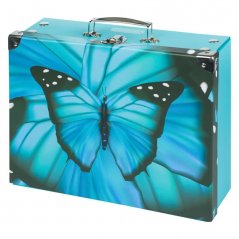Skládací školní kufřík Baagl Butterfly s kováním