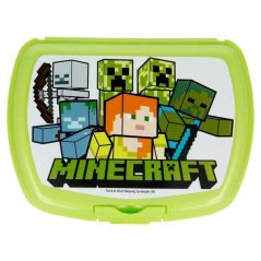 Stor Minecraft snack box zelený