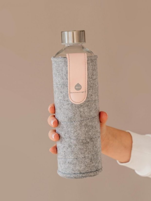 Láhev na pití Equa Mismatch Pink Breeze 750 ml s plstěným obalem