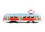 Tramvaj Tatra T3 česká kovová 16cm retro na zpětný chod v krabičce 20x8x6cm CZ design - Rappa