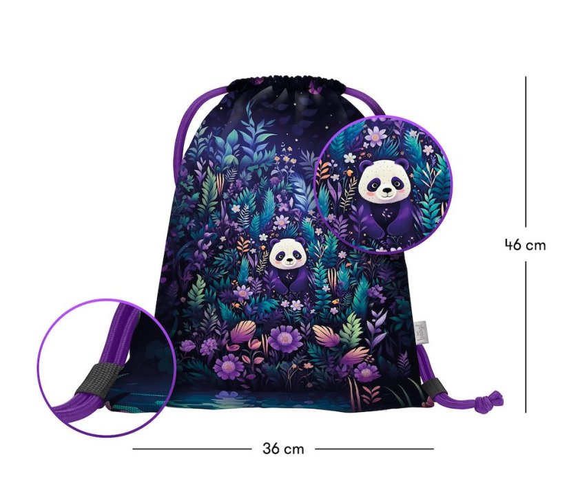 BAAGL 5 SET Školní set Ergo Jungle Panda II