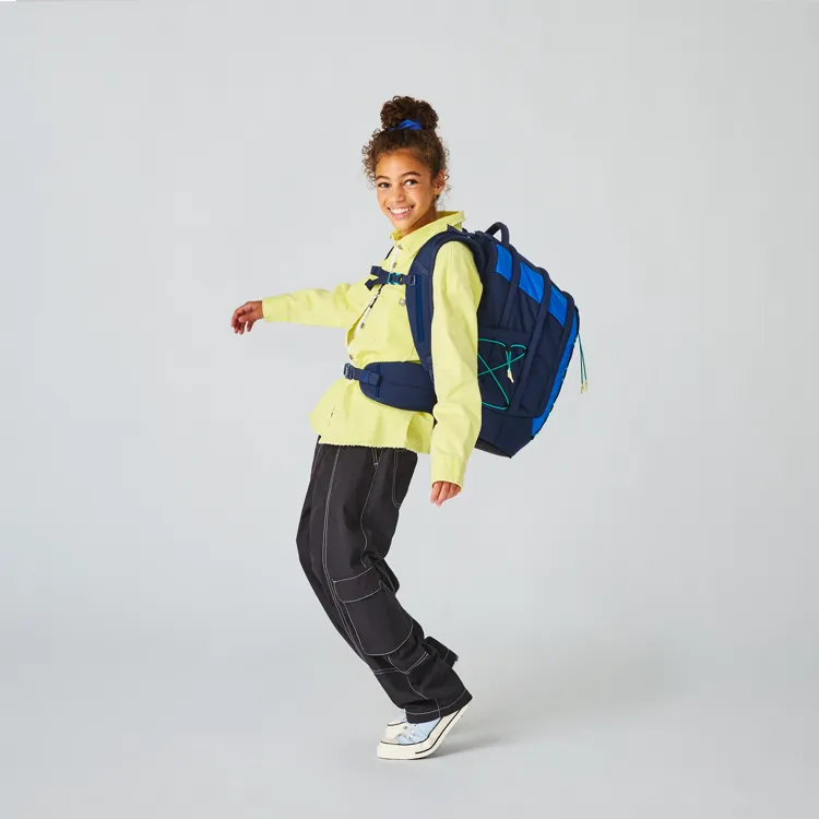 Studentský batoh Satch Pack - Crossed Blue