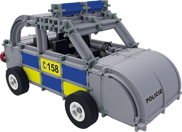 Stavebnice SEVA RESCUE 2 (policie) plast 534ks v krabici 35x33x8cm - SEVA