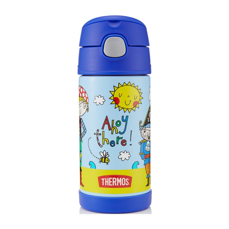 Thermos Funtainer dětská termoska s brčkem 355 ml - pirát