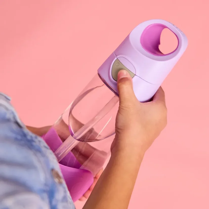 B.Box fľaša na pitie so slamkou 450 ml – Sugar Plum