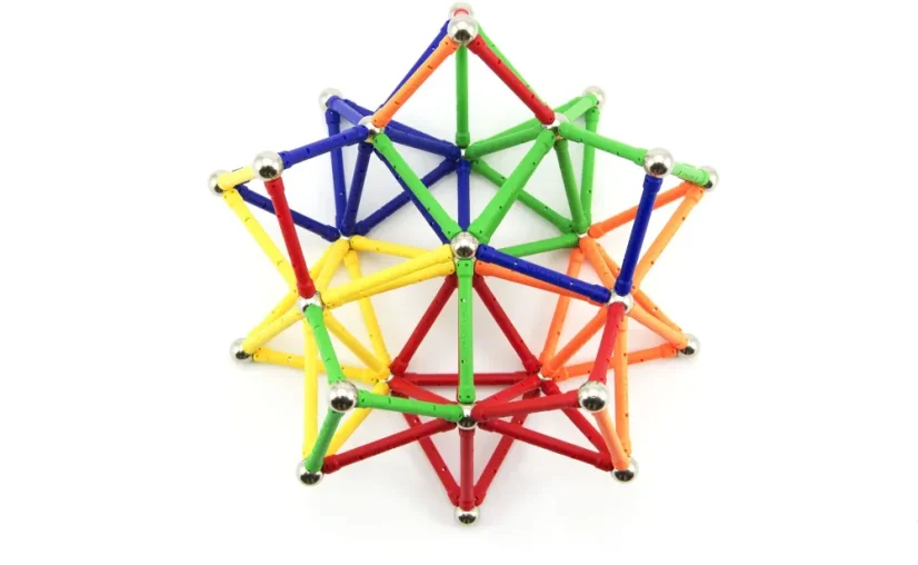 Magnetická stavebnice 99ks v krabici 28x19x5cm