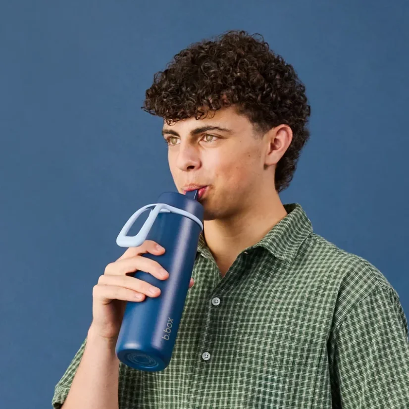 B.Box nerezová termofľaša so slamkou 690 ml - Midnight