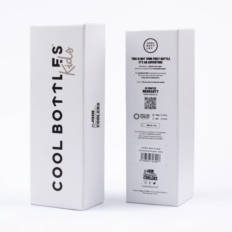 Dětská nerezová termolahev COOL BOTTLES Kids Reading Buddies třívrstvá 260ml 3D