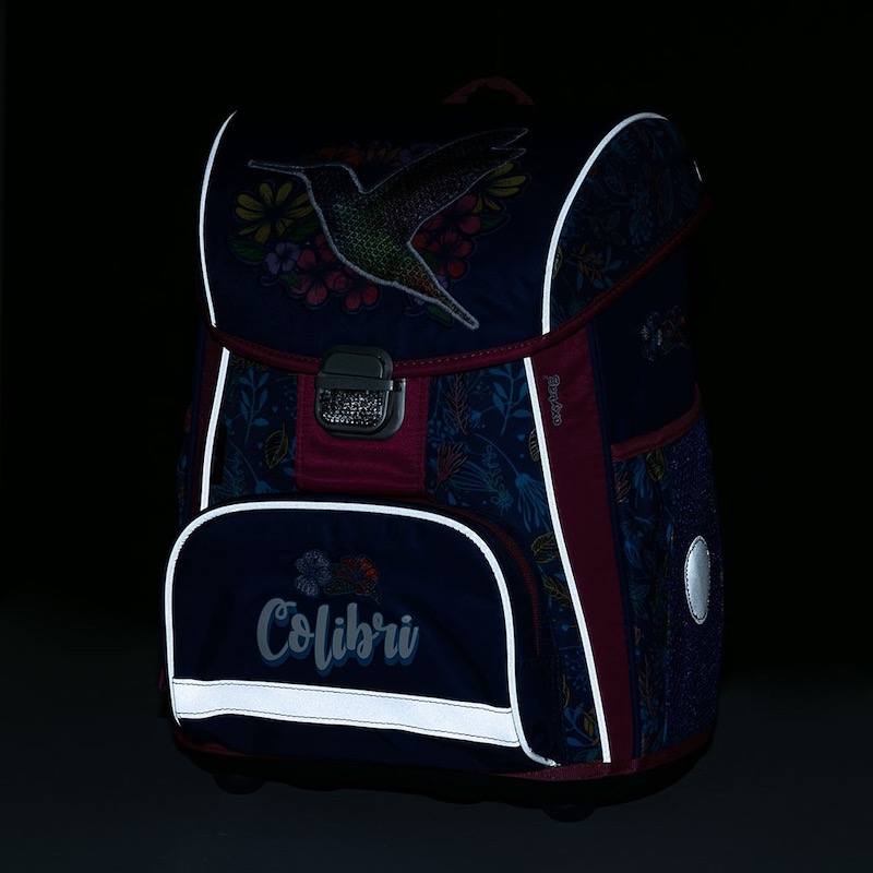 Školní aktovka v setu pro prvňáčky Oxybag PREMIUM Kolibřík - 3 díly