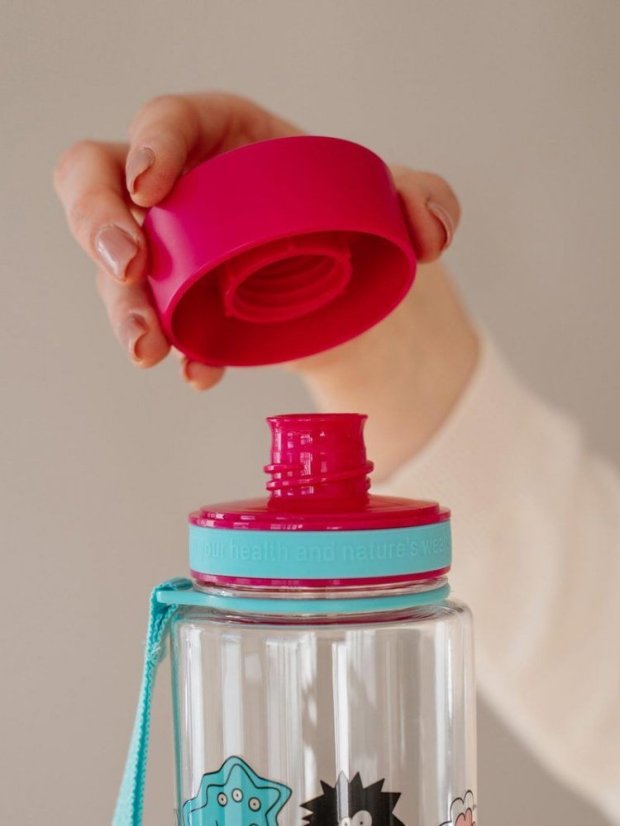 Dětská láhev na pití Equa Pink monsters 600ml