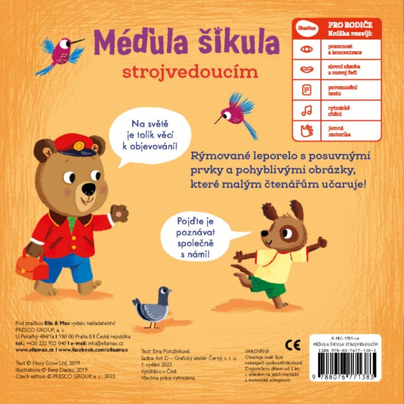 MÉĎULA ŠIKULA STROJVEDOUCÍM – Obrázky s pohyblivými prvky - Baagl