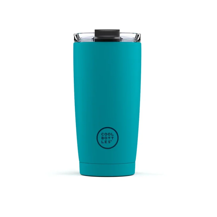 Nerezový termohrnek COOL BOTTLES Vivid Turquoise třívrstvý 550ml