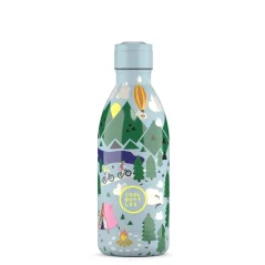 Detská termo fľaša z nerezovej ocele COOL BOTTLES Kids Outdoor Adventure trojvrstvová 500 ml 3D