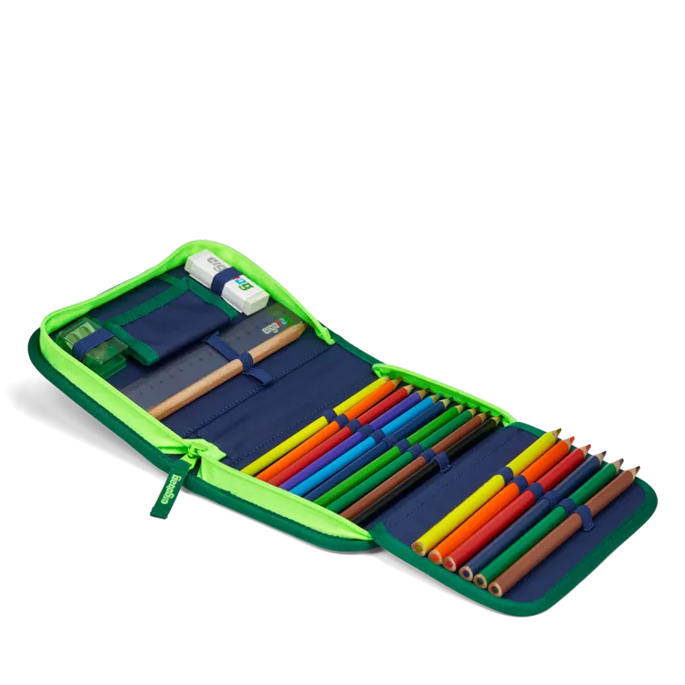 Školní penál Ergobag Fluo blesk – vybavený