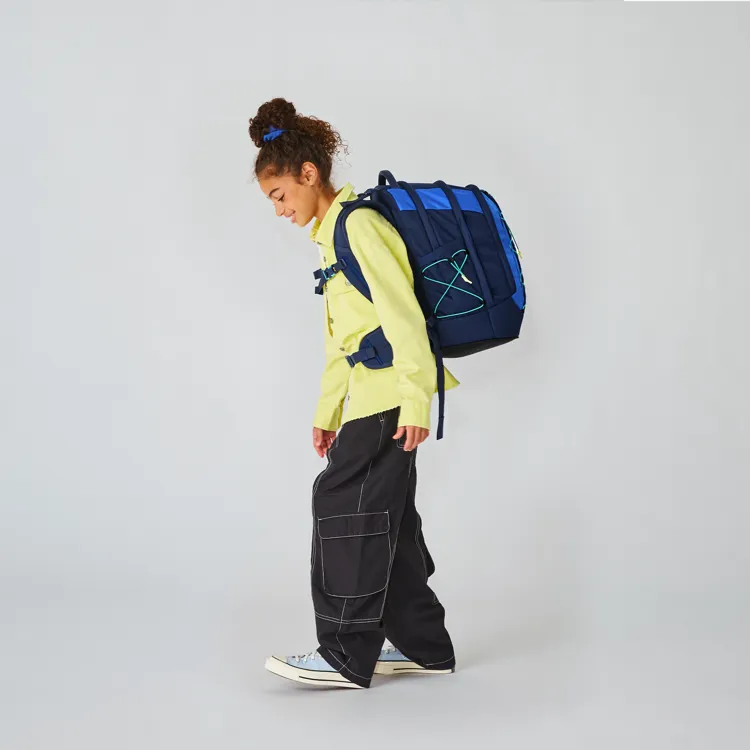 Studentský batoh Satch Pack - Crossed Blue
