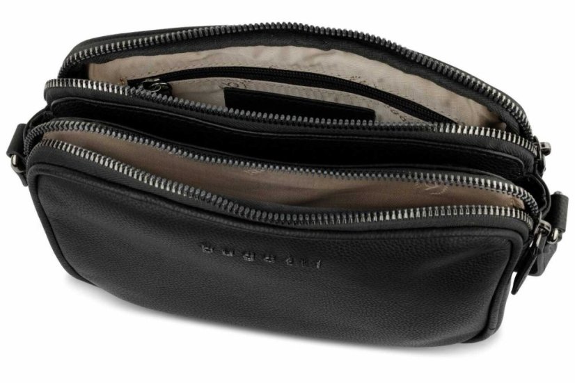 Dámská kožená crossbody kabelka Bugatti Bella černá
