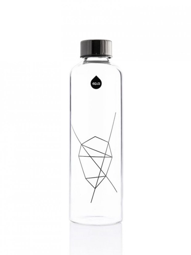 Láhev na pití Equa Mismatch Graphite 750 ml s obalem z umělé kůže