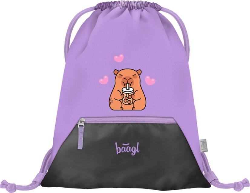 BAAGL SET 5 Zippy Kapybara: aktovka, penál, sáček, zástěra, peněženka - Baagl