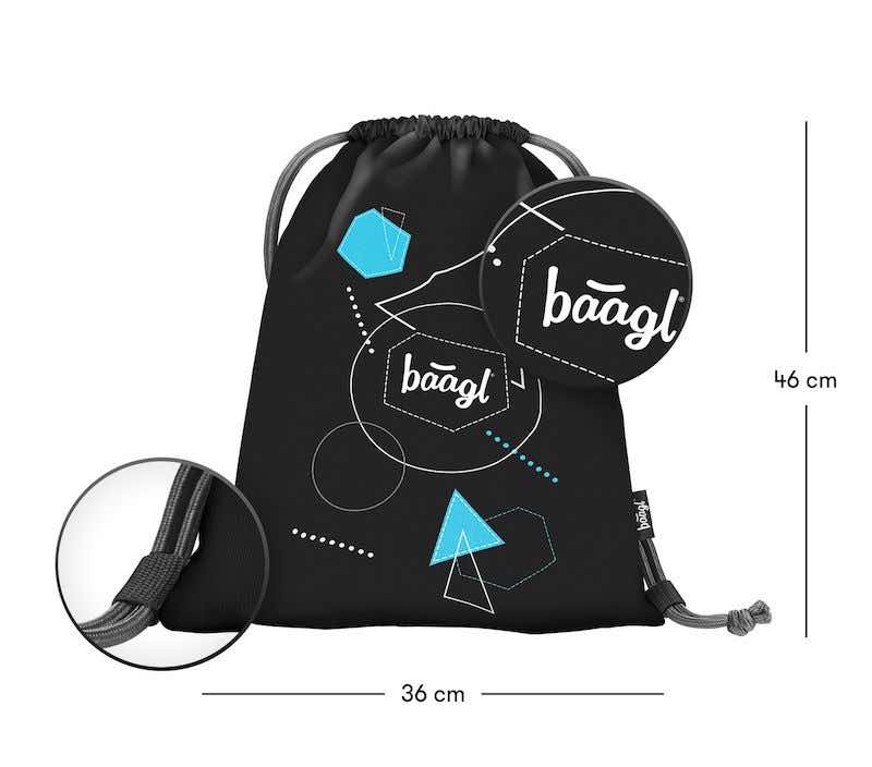 Sáček na obuv Baagl Grafik černý